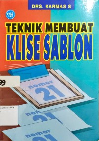 Teknik Membuat Klise Sablon