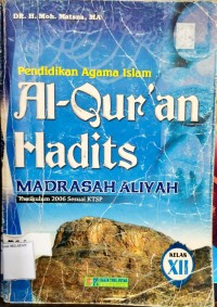 Pendidikan Agama Islam Al-qur'an Hadits Madrasah Aliyah kelas XII